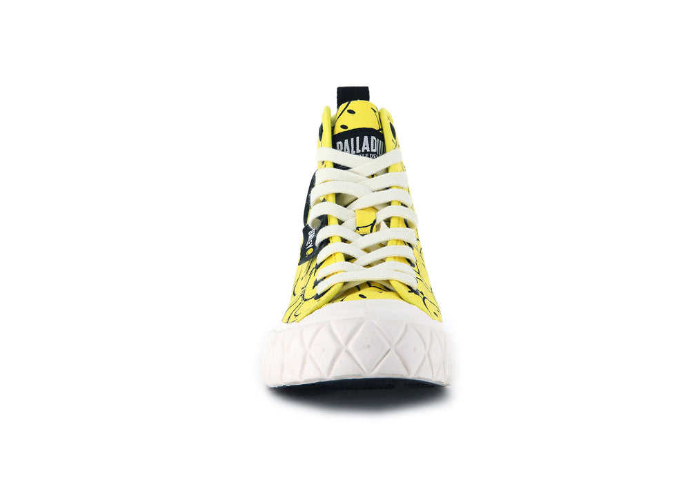 Zapatos Altas Palladium PALLA ACE OVERSMILEY Hombre Amarillo | Costa Rica-62345